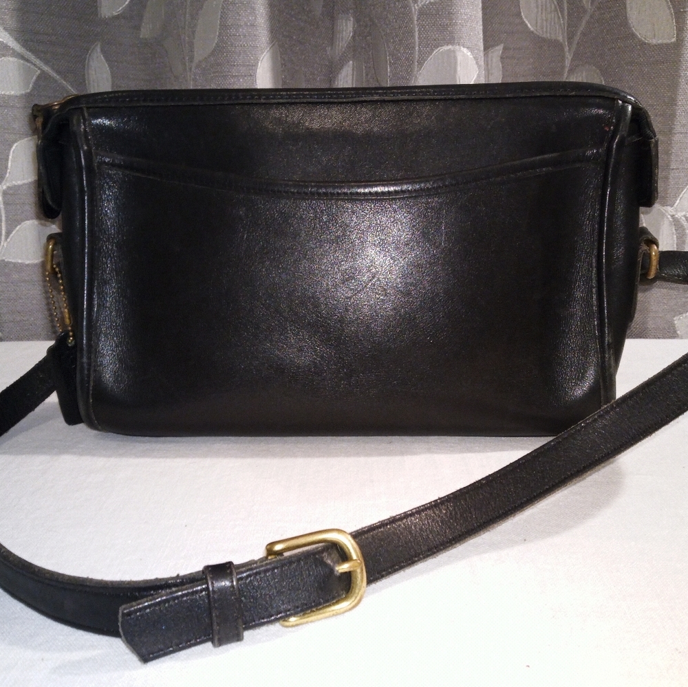 Vintage Coach Black leather